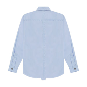 Crucifix Button Up (Blue)