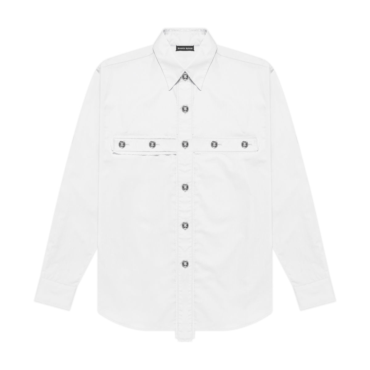 Crucifix Button Up (White)