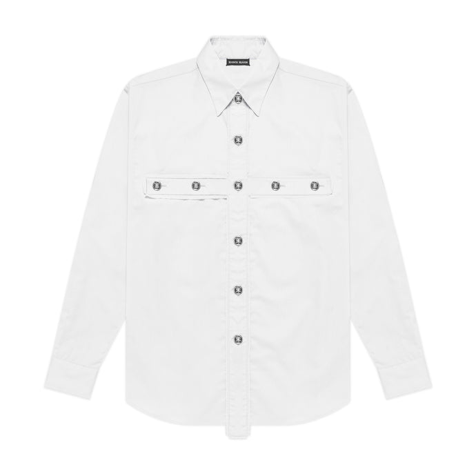 Crucifix Button Up (White)