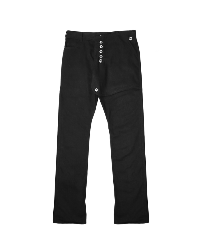 Storm-Flap Denim Jean (Black)