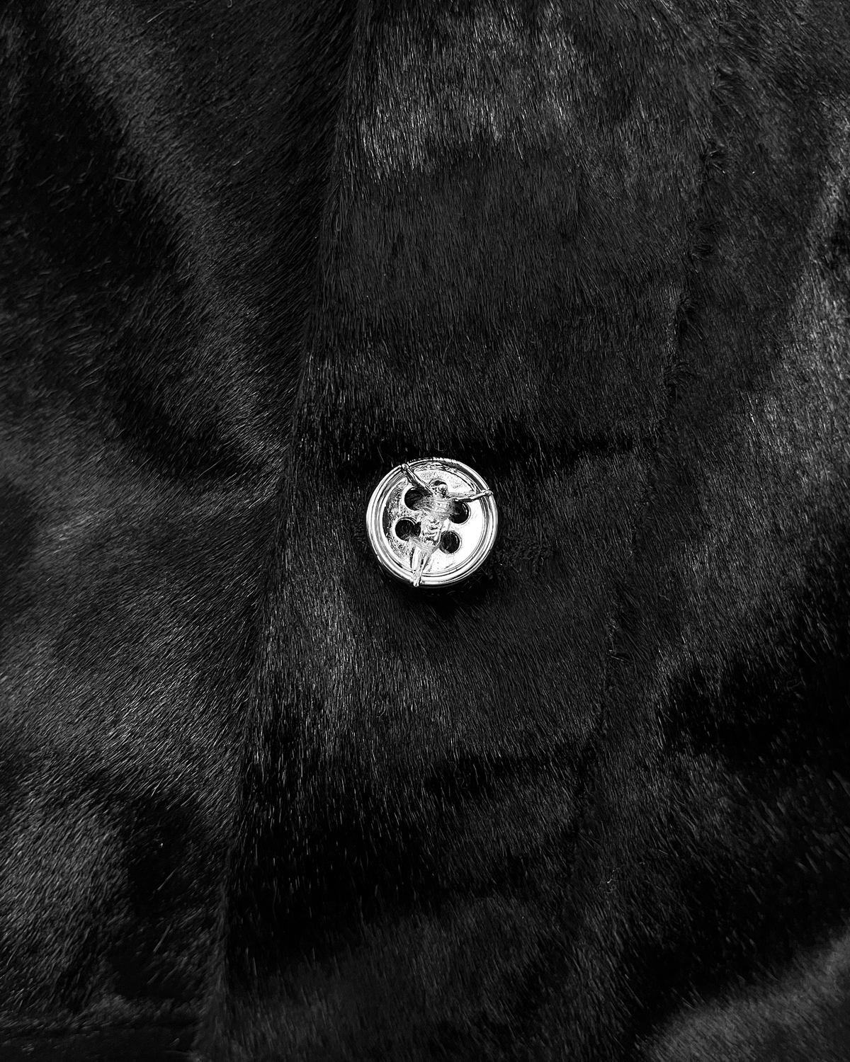 Pony Hair Crucifix Jacket