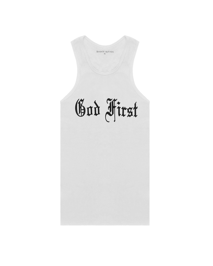 God First Tank Top (White)