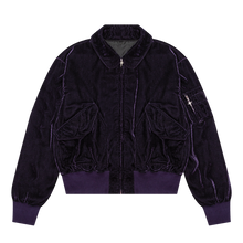 Load image into Gallery viewer, ANARCHY VELVET FLIGHT JACKET
