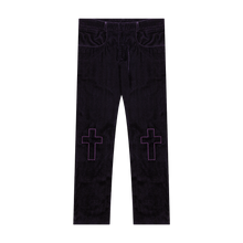 Load image into Gallery viewer, EMBROIDERED VELVET TROUSER
