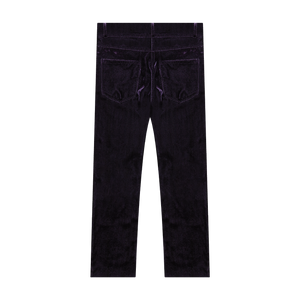 EMBROIDERED VELVET TROUSER