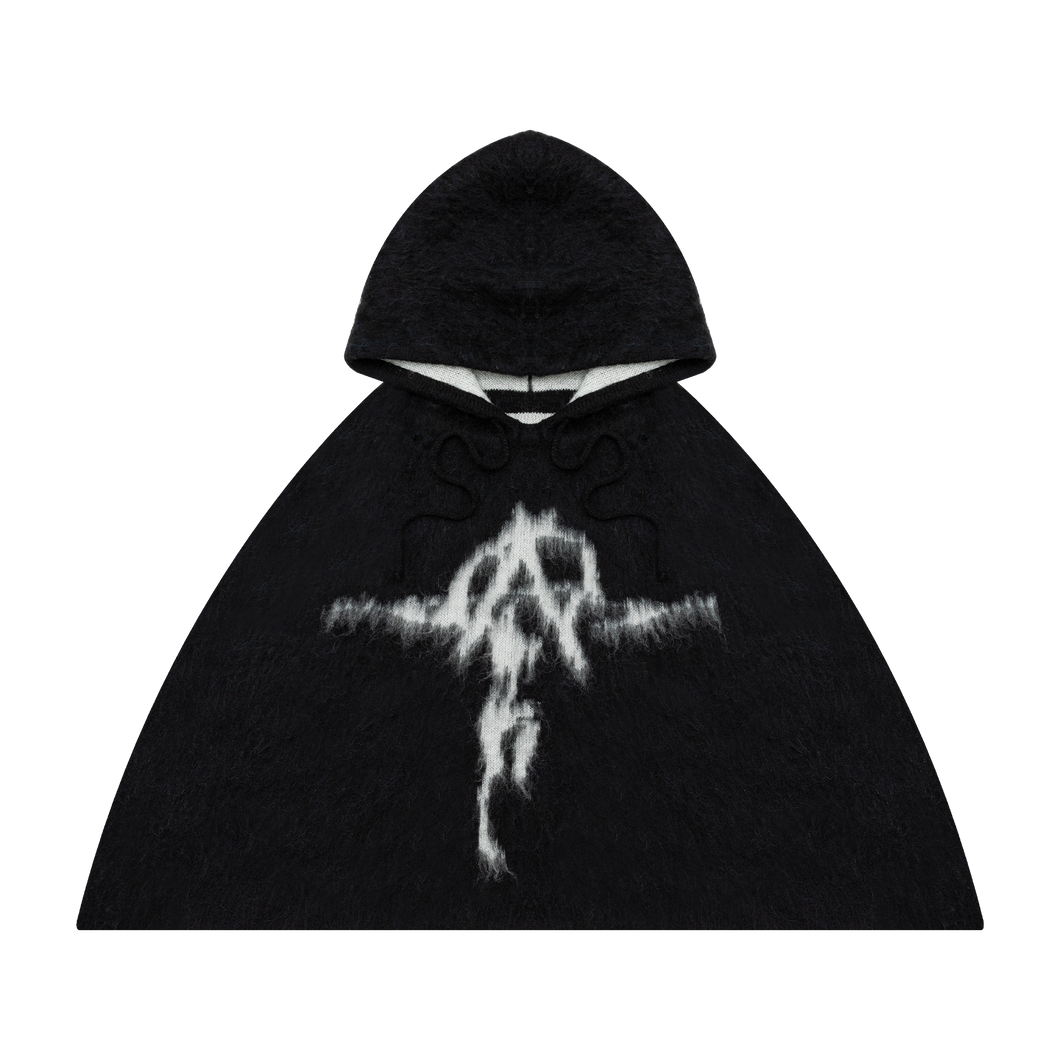ANARCHY MOHAIR KNIT PONCHO
