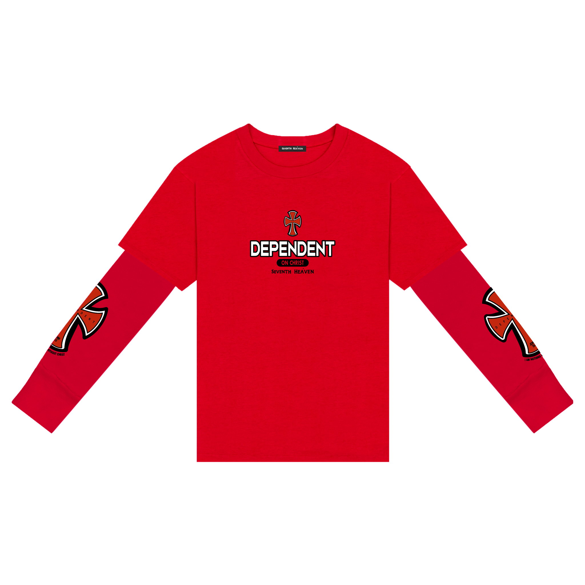 Dependent Layered L/S Shirt (Red) – Seventh Heaven