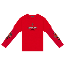 Load image into Gallery viewer, Dependent Layered L/S Shirt (Red)
